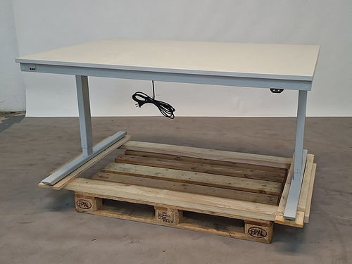 Stahl-Werkbank - 08-AT-150-100-M-Sch - RAU - höhenverstellbar / elektrisch