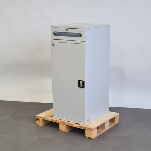 Werkstattschrank - 07-450-M02.12-Sch - RAU - bodenstehend / mit Schublade / Flügeltüren