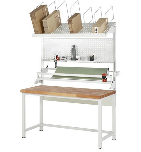 Höhenverstellbarer Verpackungsstand - 8000 - RAU - Buche / robust / Industrie
