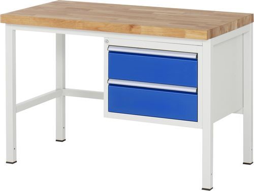 Buche-Werkbank - 8125 - RAU - für Werkstatt / mit Schublade / mit 2 Schubladen