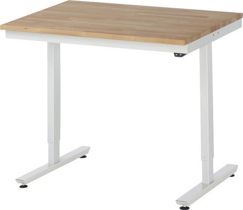 Buche-Werkbank - 08-AT-100-080-B - RAU - Metall / höhenverstellbar / elektrisch