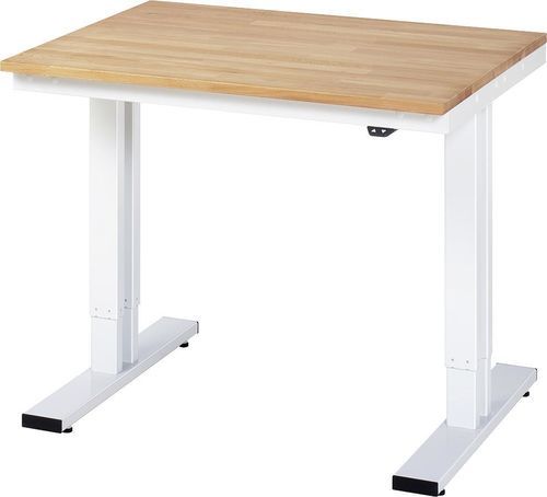 Buche-Werkbank - 08-WT-100-080-B - RAU - höhenverstellbar / elektrisch