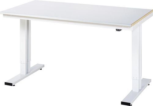 Stahl-Werkbank - 08-WT-150-080-S - RAU - für Werkstatt / höhenverstellbar / elektrisch