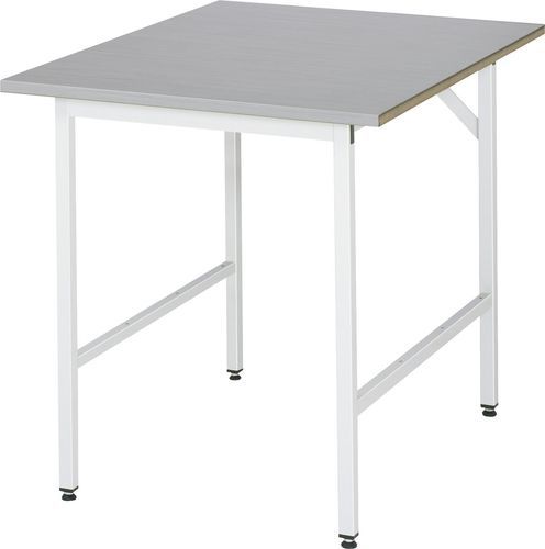 Edelstahl-Werkbank - 06-500ES10-07.12 - RAU - modular / Metall / höhenverstellbar