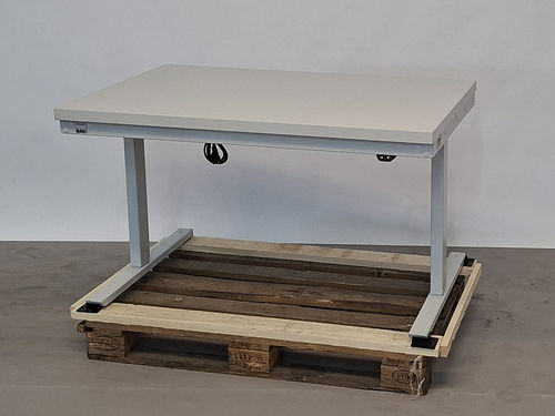 Stahl-Werkbank - 08-AT-125-080-M40-Sch - RAU - elektrisch / höhenverstellbar / ESD