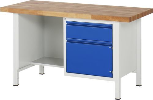 Buche-Werkbank - 8455 - RAU - für Werkstatt / Industrie / mit Schublade