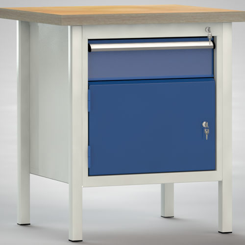 Buche-Werkbank - WS052N-0750M40-E1681 - KLW LUTZ - für Werkstatt / mit Schublade / mit Doppeltür