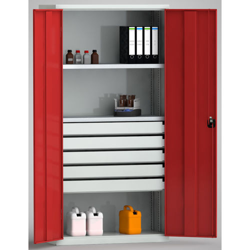 Schutzschrank - UNIVERSAL  - KLW LUTZ - Büro / bodenstehend / mit 5 Schubladen