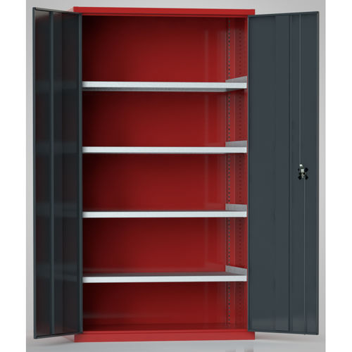Lagerschrank - 7FW-PP2000TD-0001XPB - KLW LUTZ - bodenstehend / Flügeltüren / mit Doppeltür