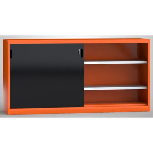 Lagerschrank - 7SN-UL1000TB-1020MRB - KLW LUTZ - bodenstehend / Fachböden / mit Schiebetüren