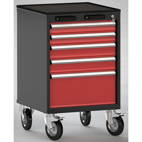 Werkzeugschrank - FEA0700-05ESV-001 - KLW LUTZ - auf Rollen / mit 5 Schubladen / Metall