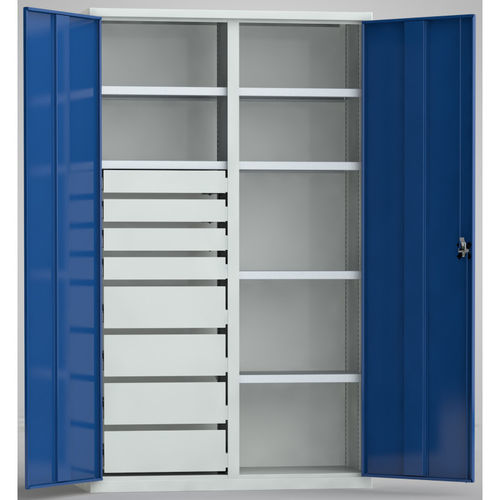 Lagerschrank - 7FN-QH2000TD-0010MRB - KLW LUTZ - für Werkzeug / Werkstatt / bodenstehend