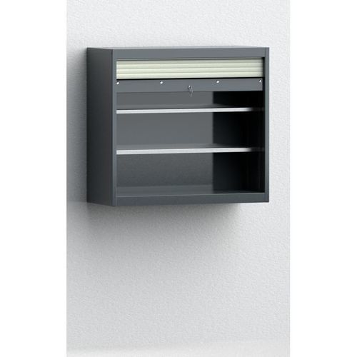 Lagerschrank - 7RN-LE1000RK-0001XRH - KLW LUTZ - wandmontiert / mit Rollladen / Fachböden