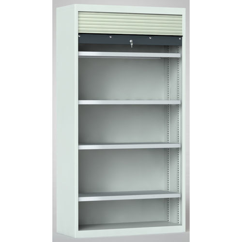 Lagerschrank - 7RN-LE1950RK-0194XRB - KLW LUTZ - bodenstehend / Fachböden / mit Rollladen