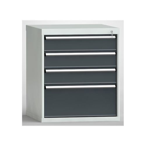 Schubladenblock zur Lagerung von Kleinteilen - SGB0850-04NP-003 - KLW LUTZ