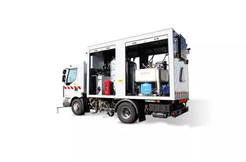 Kran-LKW - AXIMUM - Transport / mit Verbrennungsmotor / für Baustelle