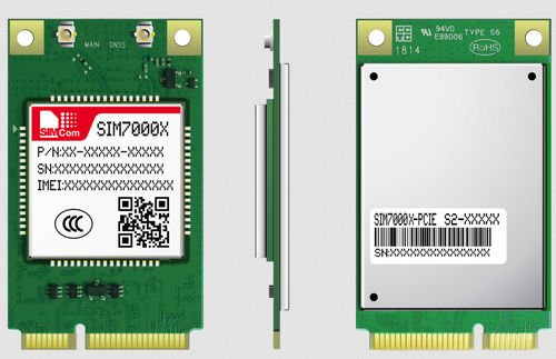 Wireless-Modul / LTE - SIM7000 series - SIMCom Wireless Solutions Ltd. - USB / Daten / PCIe