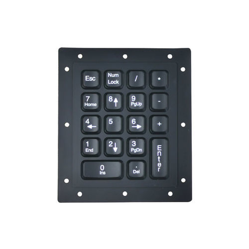 Nummernblock / 18 Tasten - KH-SK18-OEM - Kehang Technology - einbaufähig / mit mechanischen Tasten / Silikon