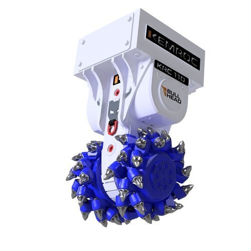 Schrämfräse für Bagger - KRC 60 - KEMROC Spezialmaschinen GmbH - im Kaltzustand