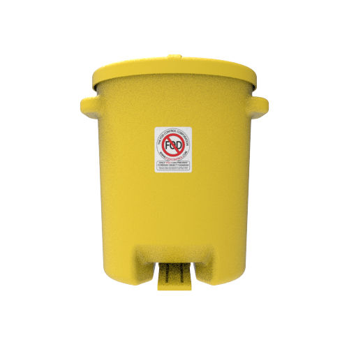 HDPE-Abfallbehälter - FC-10-Y - FOD - für Altöl / Pedal