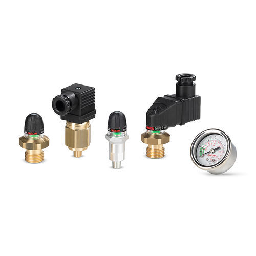 Differential-Druckanzeiger - HF series - Ikron - analog / Gewinde / Stahl