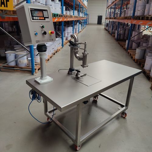 Halbautomatische Füllmaschine - Liquid Table - Gravifill - für Flaschen / für Töpfe / Dosen