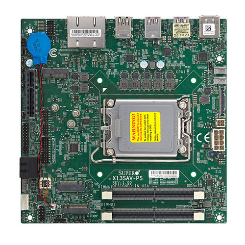Mini-ITX-Mainboard - X13SAV-PS - SUPERMICRO - Intel® Core i3 / Intel® Core i5 / Intel® Core i7