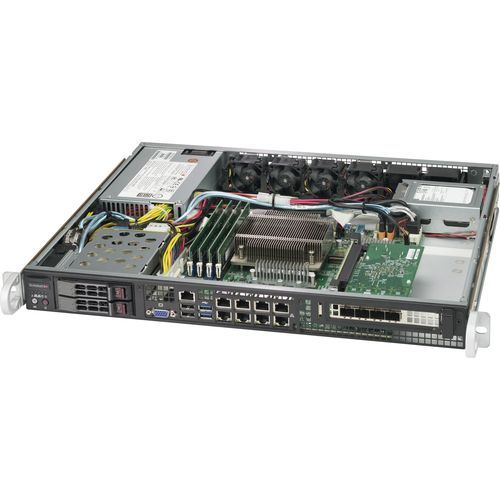 Rack-Chassis - 513BTQC-350B - SUPERMICRO - 1U / für Backplanes / mit 2 Disk-Arrays