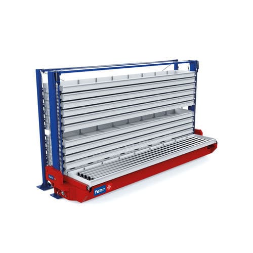 Kompakter Lagerturm - Fehr Warehouse Solutions Inc. - für lange Produkte / für Lagerhallen / flexibel