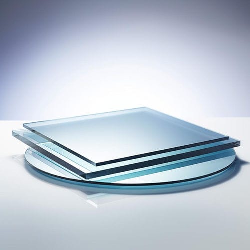 Rechteckiger Optisches Fenster - Alien Photonics - kreisförmig-flach / aus BK7-Glas