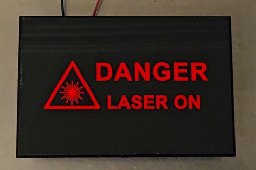 Beleuchteter Sicherheitszeichen - Laser Welder - Laser