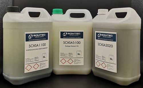 Abrasive Flüssigkeit / auf Siliziumbasis - SOMOS IWT, Inc. - Siliziumkarbid / Aluminiumoxid / Diamant