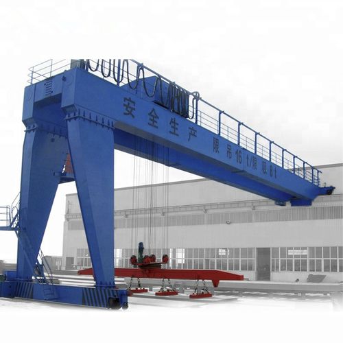 Festinstallierter Halbportalkran - HUAGONG INDUSTRY GROUP - für Container / für Tiefbauarbeiten / Zweiträger