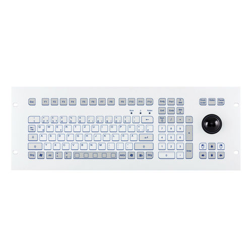 Rack-Tastatur - KS18329 - GETT Asia Ltd. - Membran / 105 Tasten / Trackball