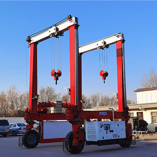 Zweiträger-Portalkran - DB series - Xinxiang MAGICART Cranes Co., Ltd - mit Gummireifen / für Modulgebäudebau / für Tiefbauarbeiten