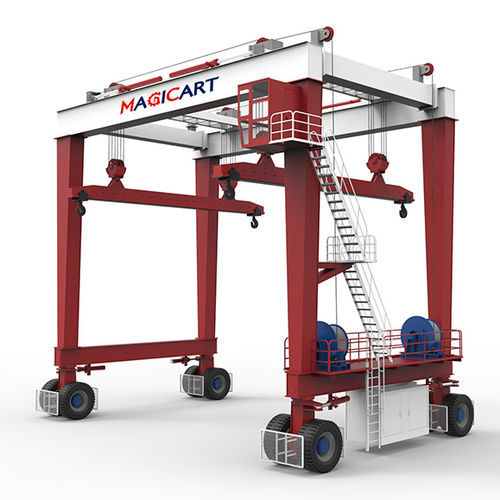 Maßgefertigter Portalkran - Xinxiang MAGICART Cranes Co., Ltd - mit Gummireifen / für Modulgebäudebau / für Tiefbauarbeiten
