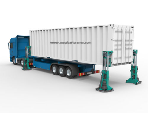 Container-Hebegerät - Xinxiang MAGICART Cranes Co., Ltd - elektrisch / Säulen / mobil