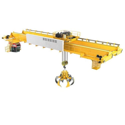 Brückenkran mit Müllgreifer - Xinxiang MAGICART Cranes Co., Ltd - Zweiträger / Einträger