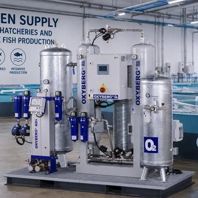 Sauerstoffgenerator für Aquakultur - OXYBERG - BERG Kompressoren GmbH - für Produktion / PSA / stationär