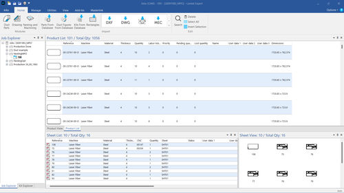 Management-Software - Expert Cut - LANTEK - Programmier / Projektentwicklung / Datenbank