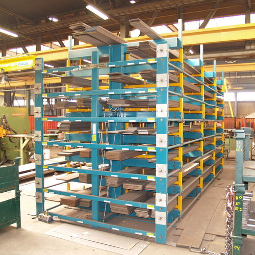 Regal für Materialumschlag - MINI-JUMBO - THIEL Storage and Handling Systems - verstellbar / einseitig / Langgut