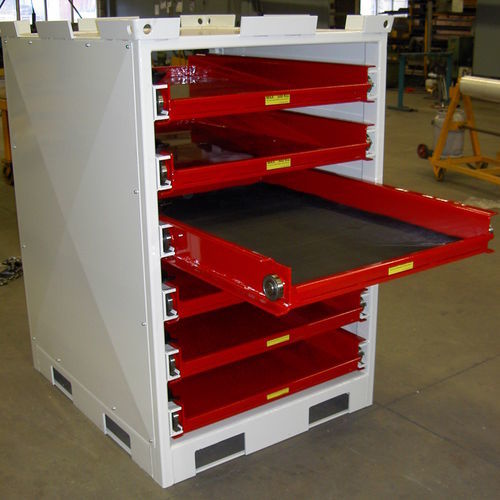 Lagerschrank - TRACO - THIEL Storage and Handling Systems - bodenstehend / mit Schublade / Platten