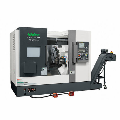 CNC-Drehmaschine - TS-3000 - TAKISAWA - horizontal / 2 Spindeln / 12 Werkzeuge