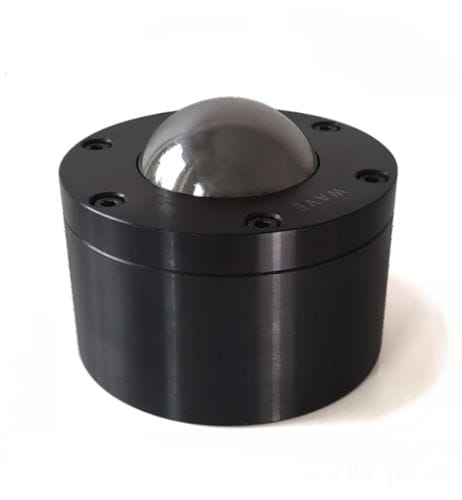 Stahlkugelrolle - KP-76 - WAVE - zylindrischem Sockel / Wendeplatten