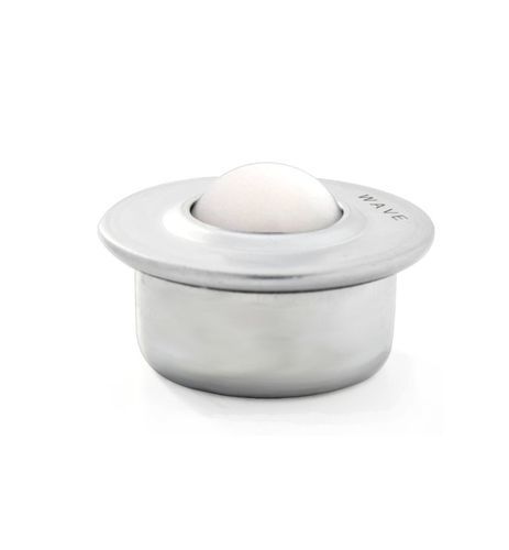POM-Kugelrolle - KU-15 P - WAVE - Stahl / Kunststoff / Flansch