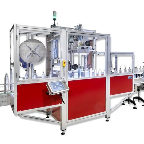 Automatische Sleeve Maschine - MDM010 - MD Maschinenbau & Dienstleistungen GmbH - Flasche / für Kunststoffbehälter / Becher