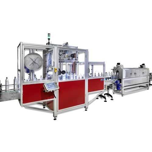Automatische Sleeve Maschine - MD Maschinenbau & Dienstleistungen GmbH - für Flaschen