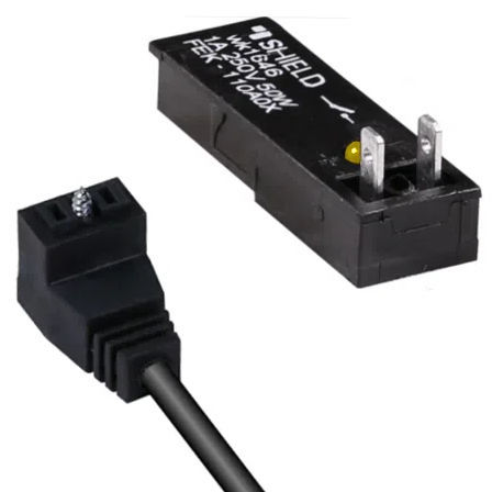 Reed-Näherungsschalter - FEK - PONY SRL - rechteckig / Polyamid / mit LED-Lichtquelle