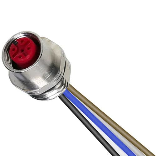 Stromversorgungs-Steckverbinder - RDEF - PONY SRL - rund / Through-Hole / M12