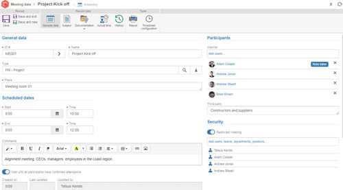 Management-Software - Meeting - SoftExpert - Planung / Prozess / kollaborativ